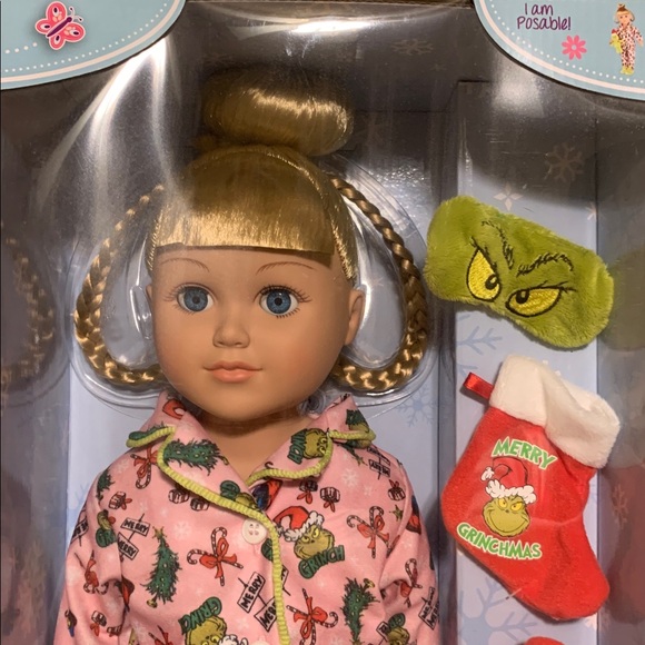 My Life As Grinch Blond Doll with Pink Pajamas - Picture 6 of 6